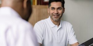 A Man Looking At The Camera